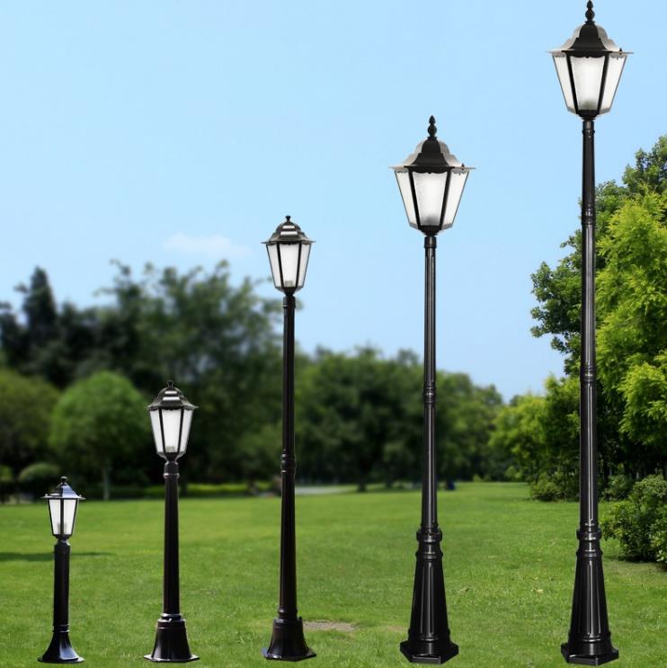 Material de aluminiu unic Lamp Post Street Garden Post Lamp Lantern