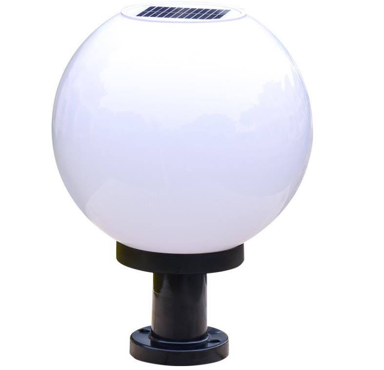 Solar Light Fixures tip Globe Ball formă solar Lumini exterioare pentru piloni
