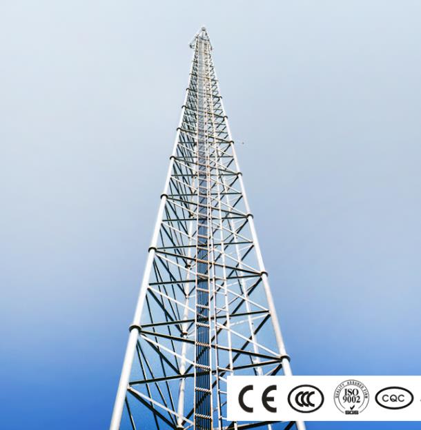 CCTV pol de monitorizare pentru securitate în aer liber, turn de oțel puternic