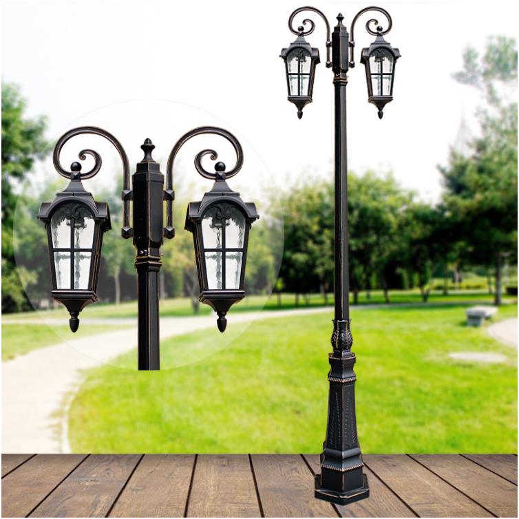 Desen din aluminiu 3M stâlp decorativ de lamp ă de grădină cu peisaje, stâlp de lampă
