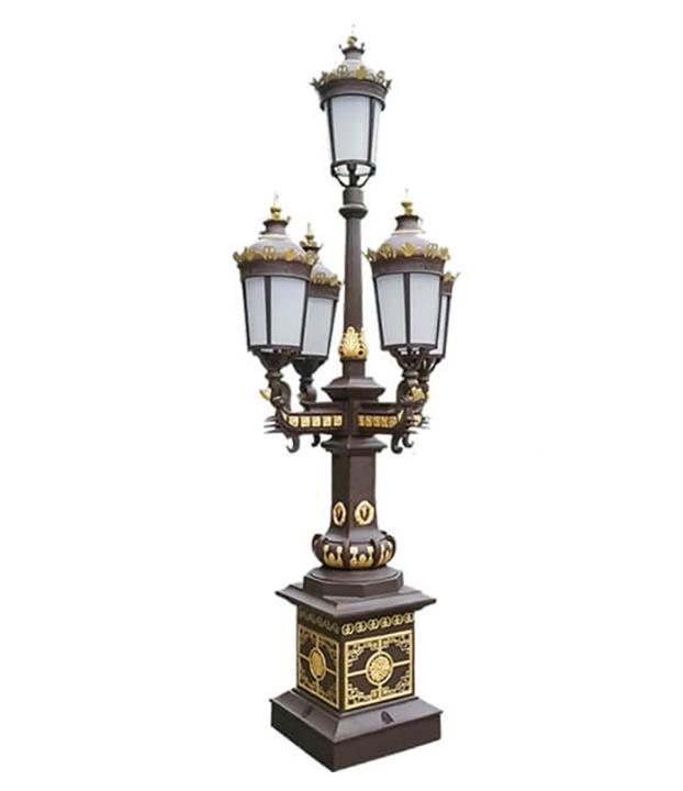 Materialul 3-10m Înălțime Square Aplicație Spania Style Garden Lamp ă Pol